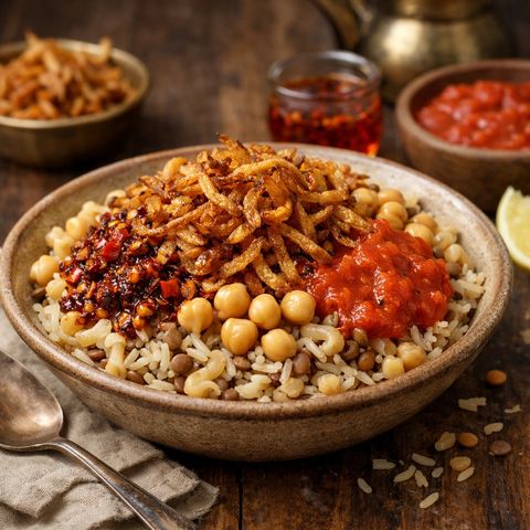 One Pot Authentic Egyptian Kushari Guide
