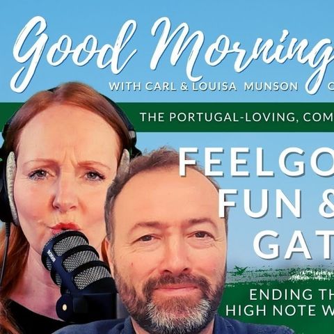 End the week on a HIGH NOTE with Carl, Louisa & GMP! VIPs on Good Morning Portugal!