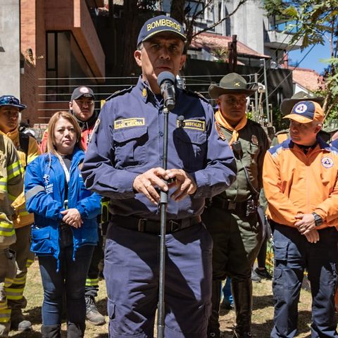 Comandante de Bomberos Fidel Medina