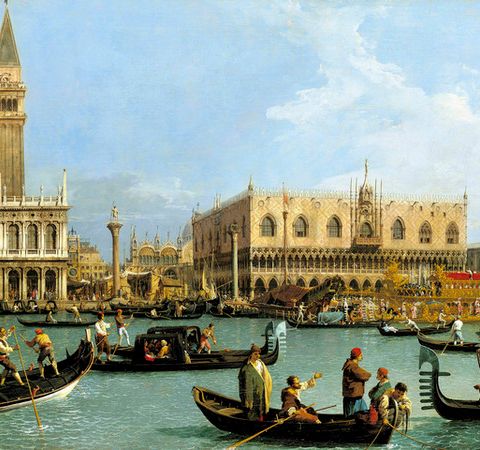Ingresso alla Basilica di Venezia Canaletto