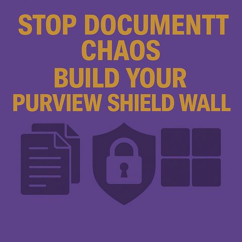 Stop Document Chaos: Build Your Purview Shield Wall