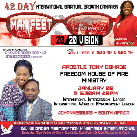 The  Nature of God's power | Apostle Anthony Obhade  |42 Days Manifest 20/20 Vision