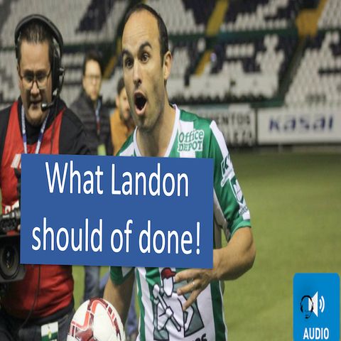 Landon Donovan incites the MOB to his defence