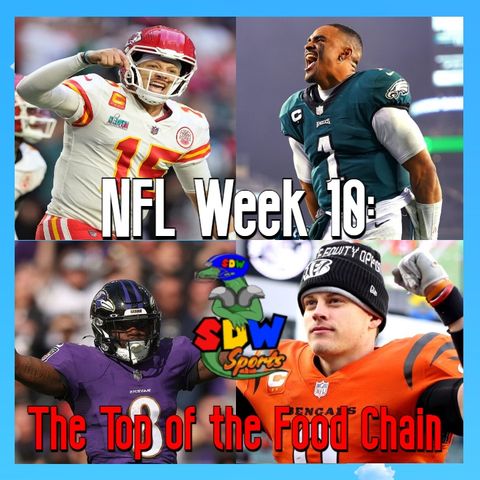 NFL Week 10: The Top of the Food Chain