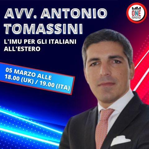 IMU ed IVIE per gli italiani all'estero, interviene l'Avv. Tomassini