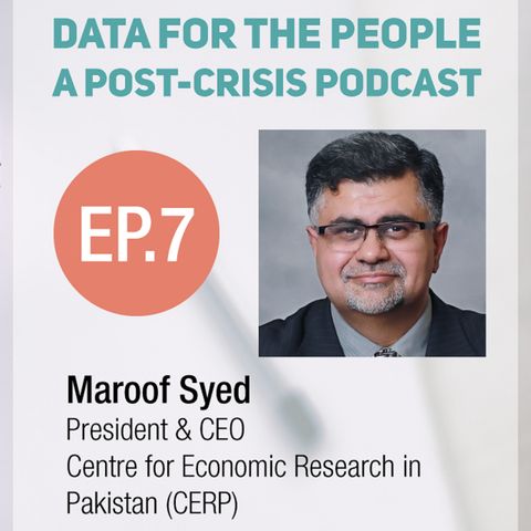 Maroof Syed - President and CEO of the Centre for Economic Research in Pakistan