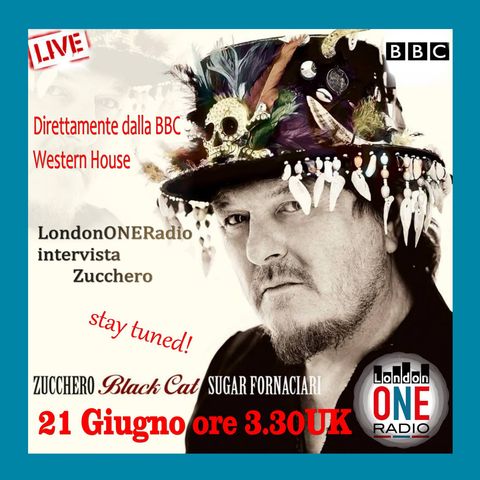 Esclusiva live con Zucchero prima radio Italiana negli studi BBC