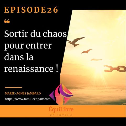 Episode 26 - Sortir du chaos pour rentrer dans la renaissance !