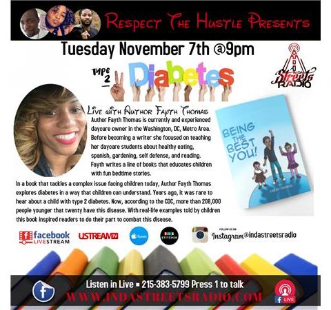 Childrens Author Fayth Thomas Live on Respect The Hustle 215-383-5799