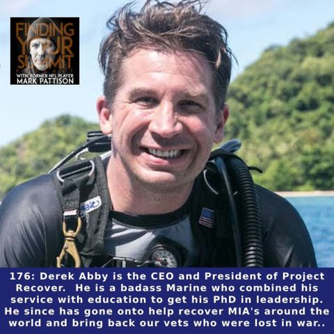 Derek Abby is the CEO and President of Project Recover.  He is a badass Marine who combined his service with education to get his PhD in lea
