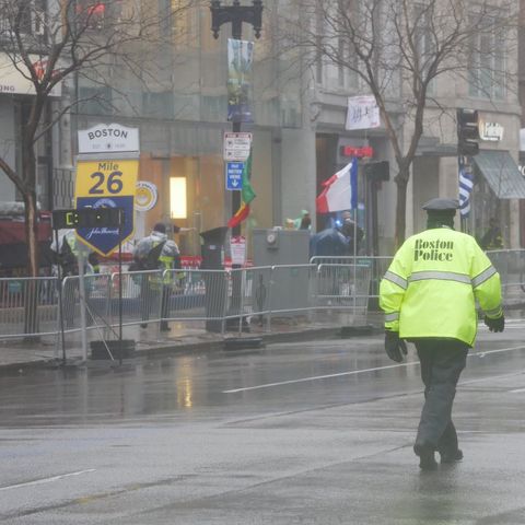 Rough Weather Conditions Impact Crowds, Runners At Boston Marathon