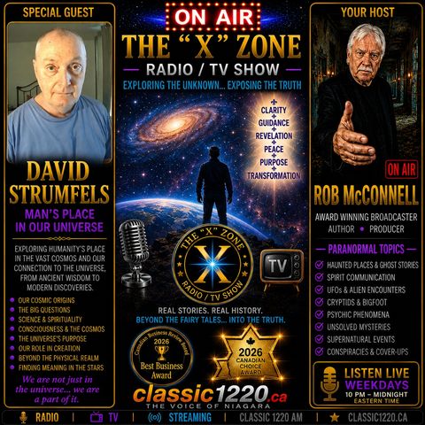 Rob McConnell Interviews - DAVID STRUMFELS - Man's Place In Our Universe