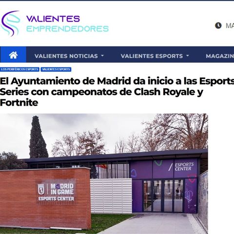 El Ayuntamiento de Madrid da inicio a las Esports Series con campeonatos de Clash Royale y Fortnite