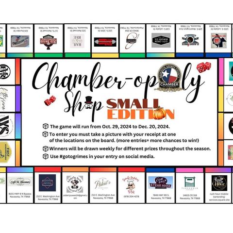 Chamberopoly with the Grimes County Chamber of Commerce