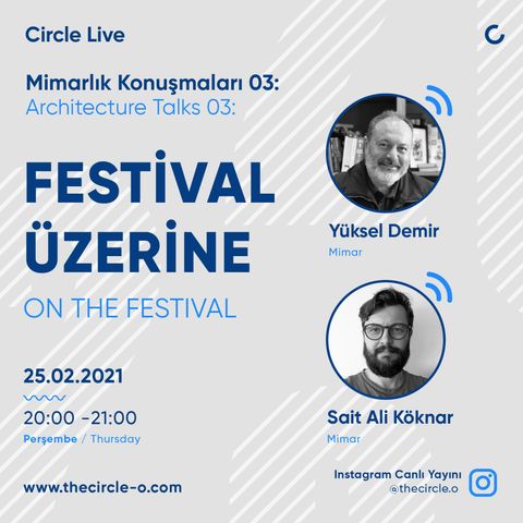 Mimarlık Konuşmaları 03: İstanbul Mimarlık Festivali Üzerine / Yüksel Demir & Sait Ali Köknar
