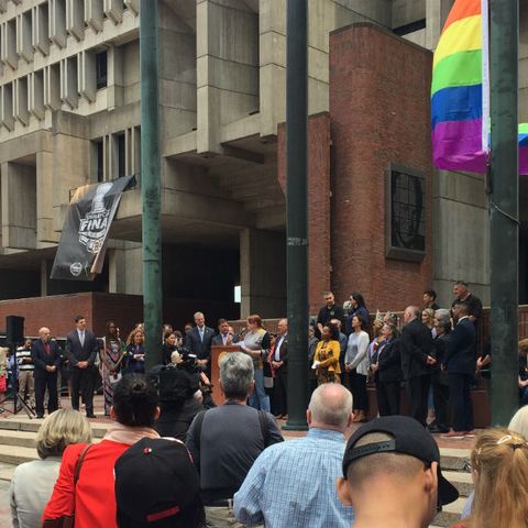 Boston Kicks Off Pride Weekend By Raising Rainbow Flag Over City Hall