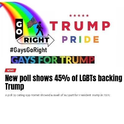 We Told You So .. New poll shows 45 percent of LGBTs backing Trump