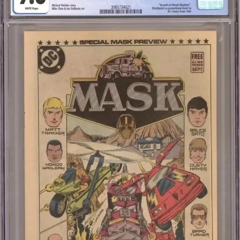 Episode 61 - MASK SPECIAL PREVIEW COMIC INSERT 1985 - NICKGQ Comics and Coffee Show