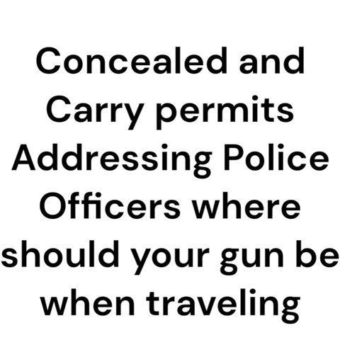 Your concealed and carry