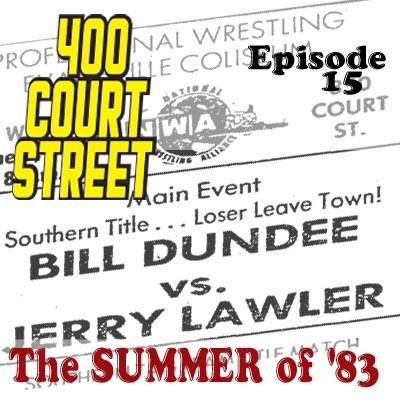 400 Court Street -  "Loser Leaves Town" match between Bill Dundee and Jerry Lawler resulted in a number of Evansville regulars to vanish
