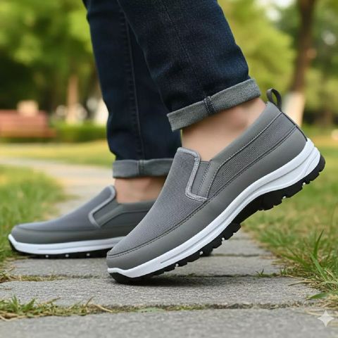 Pés na rocha