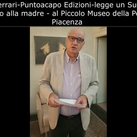 Mauro Ferrari_PuntoacapoEdizioni_poesia inedita dedicata alla madre_RadioRaccontiamoci
