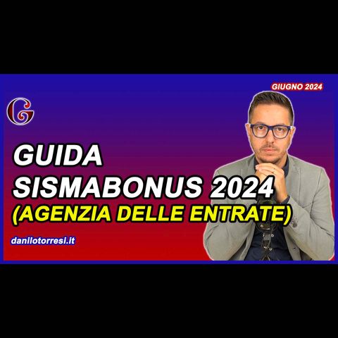 GUIDA SISMABONUS 2024 Agenzia delle Entrate