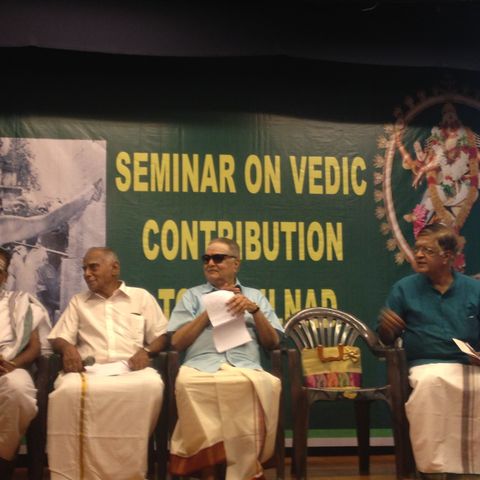 Dr TNR on Vedic Contribution to TamilNad @the release of the book by Dr Nagaswamy "Tamilnadu the land of Vedas"