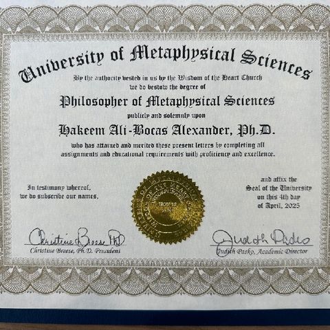 University of Metaphysical Sciences vs Aristotle's Metaphysics