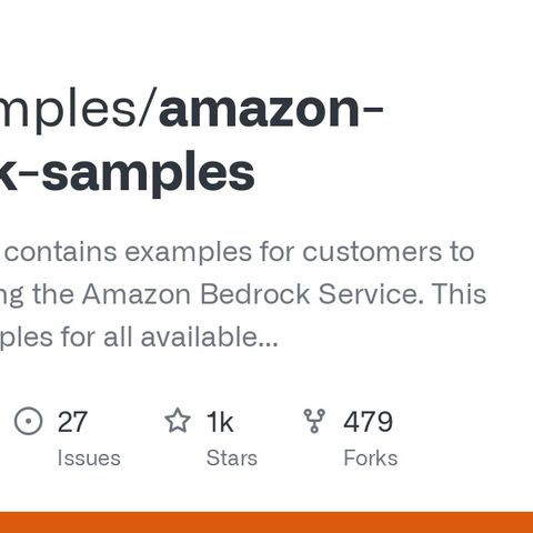 GitHub - aws-samples/amazon-bedrock-samples: This repository contains ...