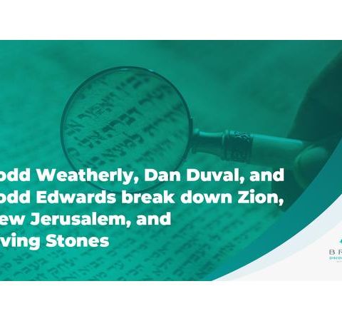 Todd Weatherly Dan Duval and Todd Edwards Break Down Zion, New Jerusalem, Living