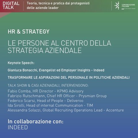 Digital Talk | Le Persone al centro della strategia aziendale | Indeed