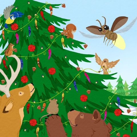 The animals' Christmas tree | Christmas Bedtime Stories