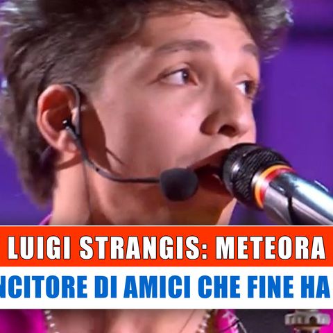 Luigi Strangis, Meteora: L'Ex Vincitore Di Amici Che Fine Ha Fatto!