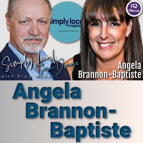 Angela Brannon-Baptiste LIVE on Simply Local San Diego With Brad Weber Ep 486