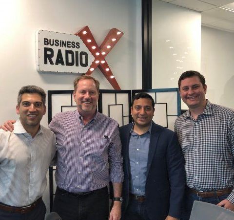 Jon Bradway with CapTech, Chris Duncan with Decisely and Rupen Patel with Healthgrades