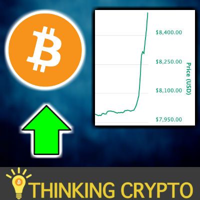 BITCOIN GOES PARABOLIC - Prices Jumps from $8K to Near $8,600 in 1 Hour - HODL!!