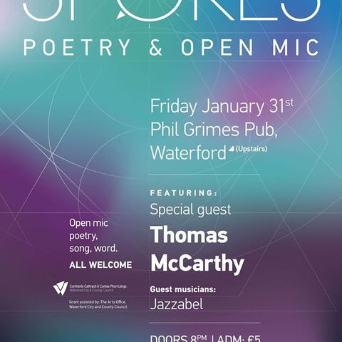 Renowned poet and Cappoquin native Thomas McCarthy is the upcoming "Spokes" guest