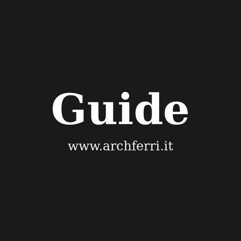 Presentazione Guide Linea Blu