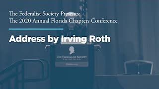 Address by Irving Roth