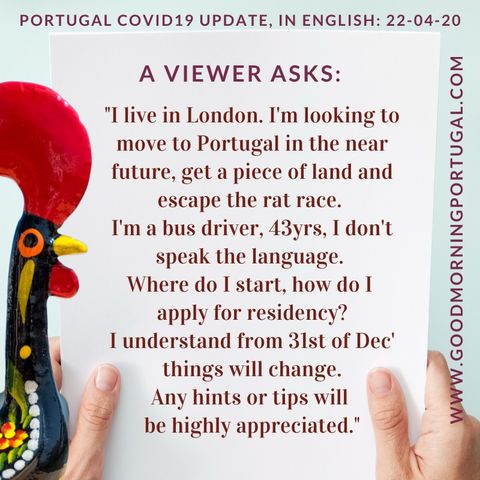 Portugal Covid19 Update & 'Moving to Portugal Q&A'