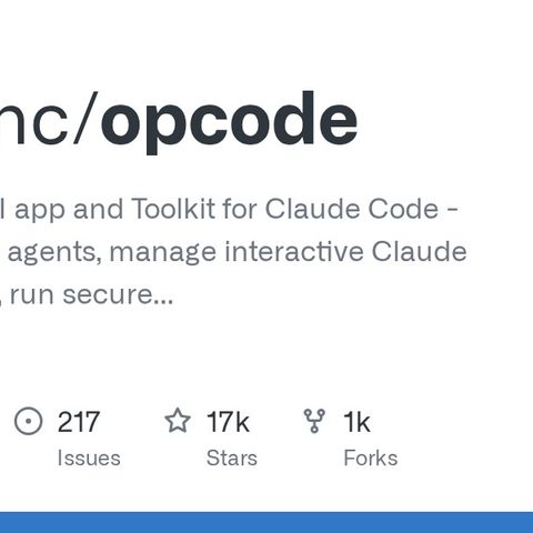 GitHub - winfunc/opcode: A powerful GUI app and Toolkit for Claude Code ...