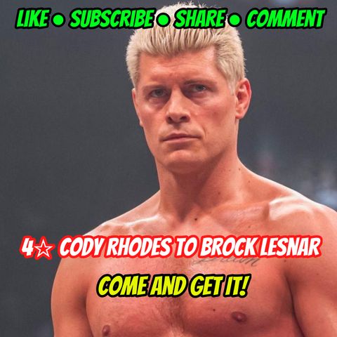 4☆ Cody Rhodes Promo | Brock Lesnar, I End This!