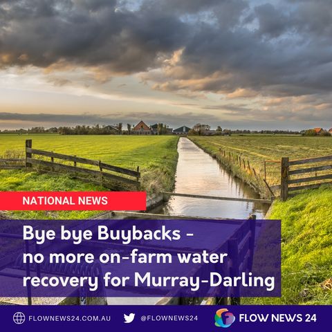 No more on-farm water recovery - Tony Pasin, federal MP for Barker in #SouthAustralia (@TonyPasin)