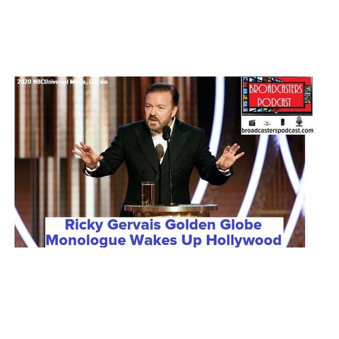 Ricky Gervais Golden Globe Monologue Wakes Up Hollywood BP011020-104