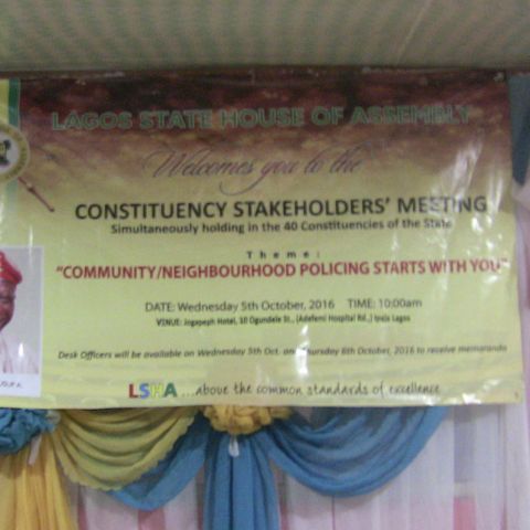 Alimosho Constituency 01 Stakeholders Meeting