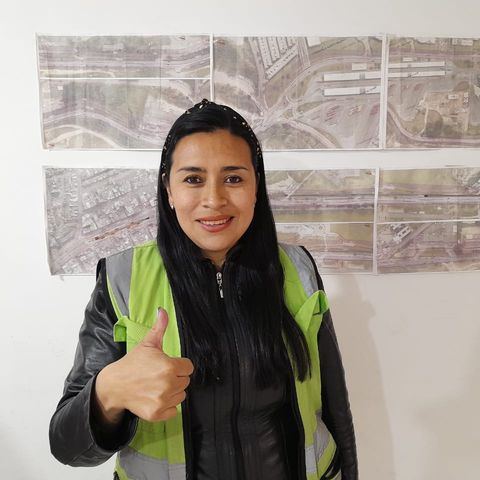 Adriana González, residente social de las obras de la extensión avenida Caracas
