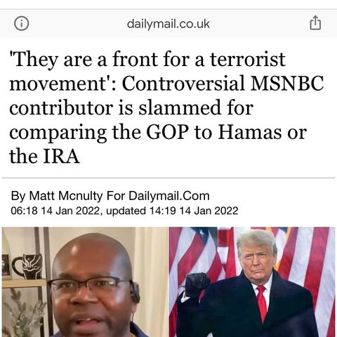 'They are a front for a terrorist movement': Controversial MSNBC contributor is slammed for comparing the GOP to Hamas or the IRA