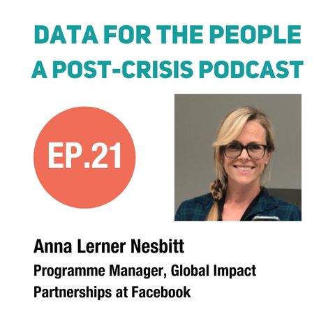 Anna Lerner Nesbitt - Programme Manager for Global Impact Partnerships at Facebook