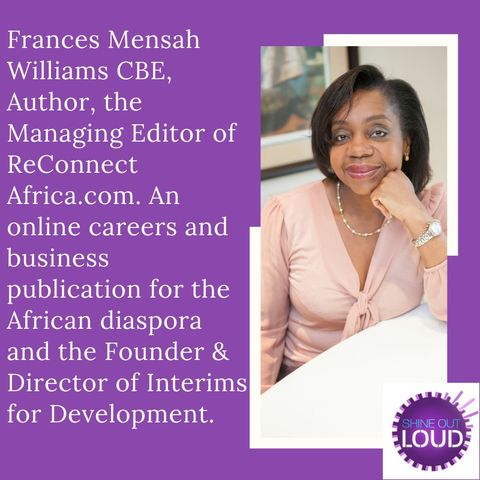 Frances Mensah Williams CBE- Our International Women’s Day 2020 “Woman to Celebrate